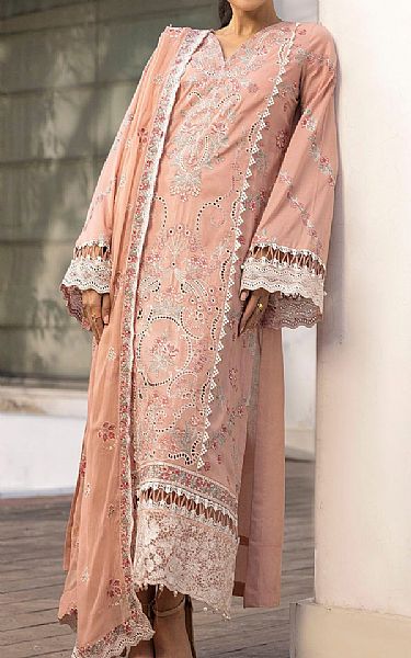 Motifz Light Peach Lawn Suit | Pakistani Lawn Dress in USA- Image 1
