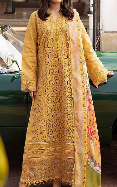 Motifz Sand Gold Lawn Suit | Pakistani Lawn Dress in USA- Image 1