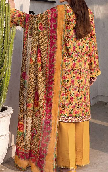Motifz Pastel Orange Lawn Suit | Pakistani Lawn Suits- Image 2