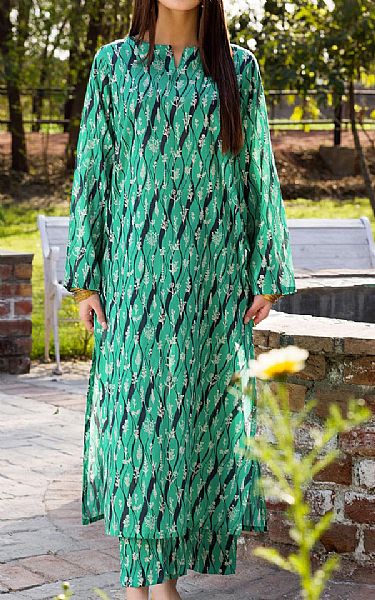 Motifz Sea Green Lawn Suit (2 pcs) | Pakistani Lawn Suits- Image 1