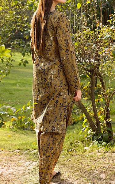 Motifz Dirt Brown Lawn Suit (2 pcs) | Pakistani Lawn Suits- Image 2