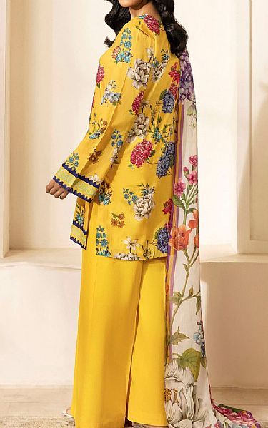Motifz Golden Yellow Lawn Suit | Pakistani Lawn Dress in USA- Image 2