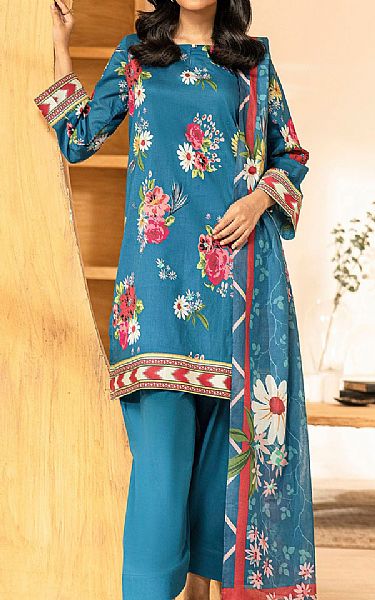 Motifz Blue Lawn Suit | Pakistani Lawn Dress in USA- Image 1