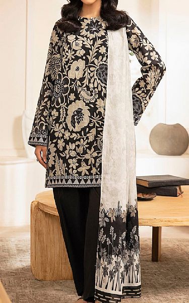 Motifz Black/Beige Lawn Suit | Pakistani Lawn Dress in USA- Image 1