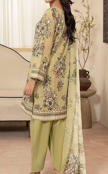 Motifz Light Olive Green Lawn Suit | Pakistani Lawn Dress in USA- Image 2