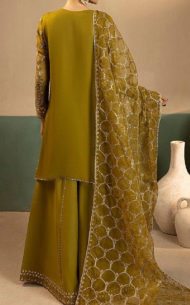 Motifz Olive Green Chiffon Suit | Pakistani Embroidered Chiffon Dresses USA- Image 2