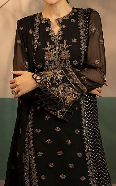 Motifz Black Chiffon Suit | Pakistani Embroidered Chiffon Dresses USA- Image 3