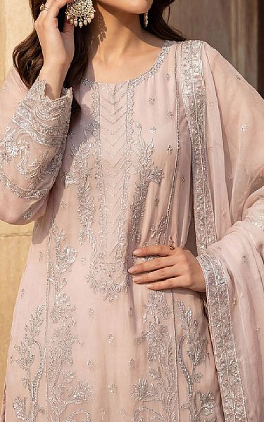 Motifz Oyster Pink Organza Suit | Pakistani Embroidered Chiffon Dresses USA- Image 3
