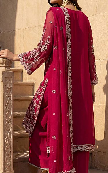 Motifz Vivid Burgundy Chiffon Suit | Pakistani Embroidered Chiffon Dresses USA- Image 2