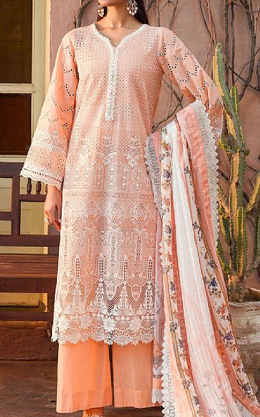Motifz Peach Lawn Suit | Pakistani Lawn Dress in USA- Image 1