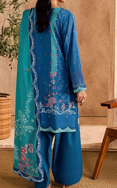 Motifz Denim Blue Lawn Suit | Pakistani Lawn Dress in USA- Image 2