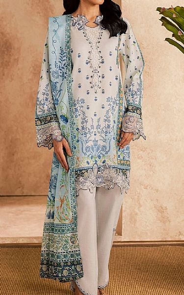 Motifz Off-white Lawn Suit | Pakistani Lawn Dress in USA- Image 1