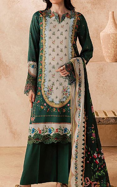 Motifz Green Lawn Suit | Pakistani Lawn Dress in USA- Image 1