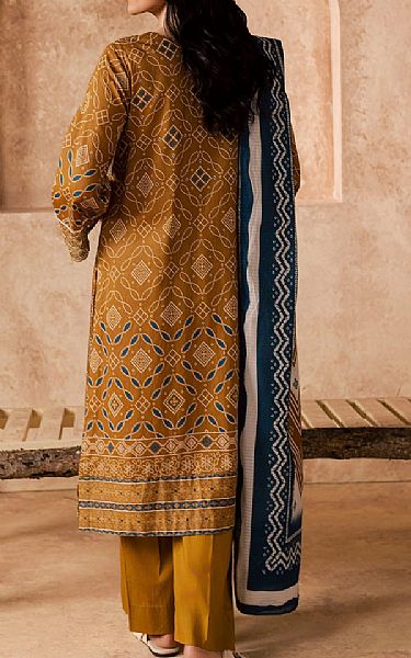 Motifz Mustard Lawn Suit | Pakistani Lawn Dress in USA- Image 2