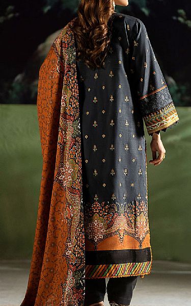 Motifz Black Khaddar Suit | Pakistani Winter Dresses- Image 2