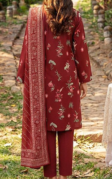 Motifz Maroon Lawn Suit | Pakistani Lawn Dress in USA- Image 2