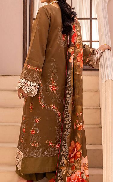 Motifz Brown Lawn Suit | Pakistani Lawn Dress in USA- Image 2