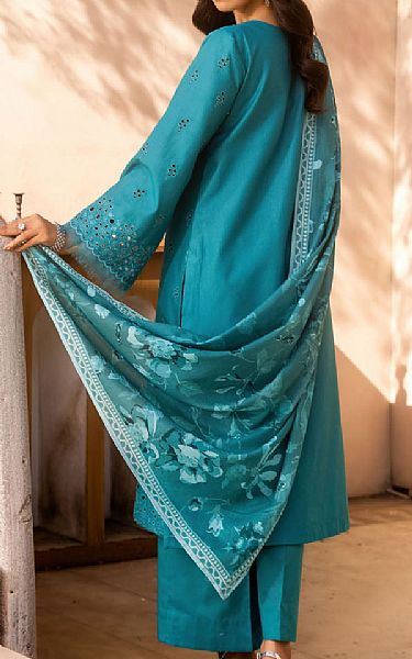 Motifz Dark Turquoise Lawn Suit | Pakistani Lawn Dress in USA- Image 2