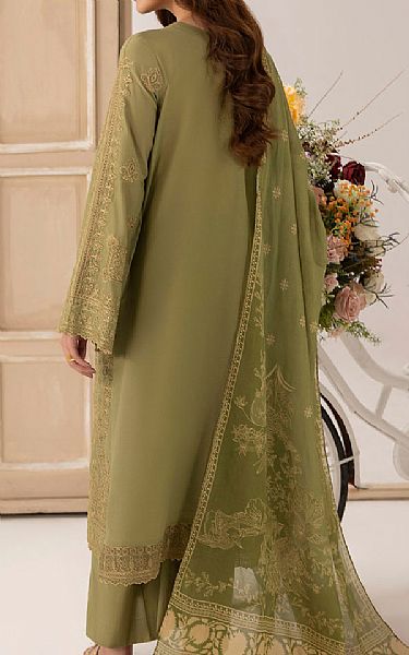 Motifz Olive Green Lawn Suit | Pakistani Lawn Dress in USA- Image 2