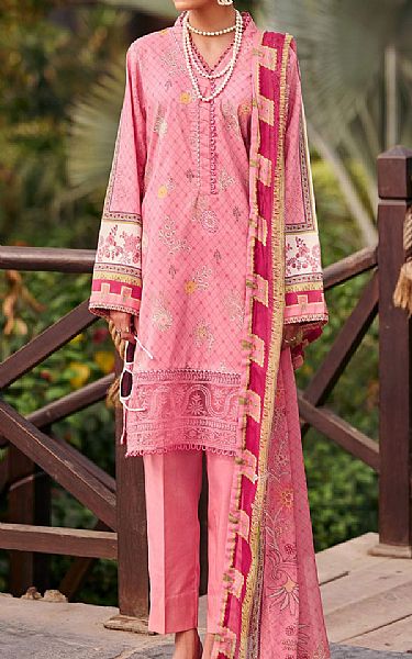 Motifz Pink Lawn Suit | Pakistani Lawn Dress in USA- Image 1