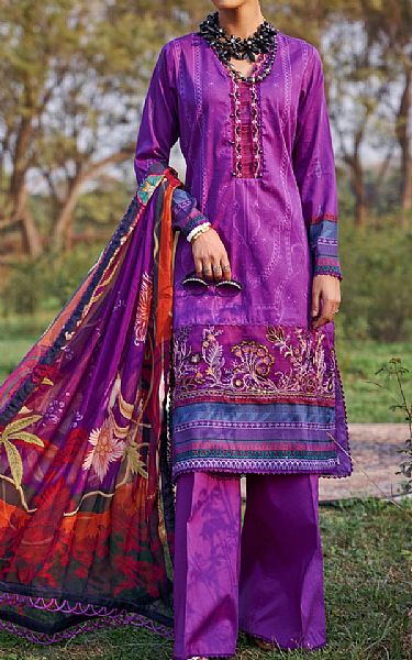 Motifz Violet Lawn Suit | Pakistani Lawn Dress in USA- Image 1