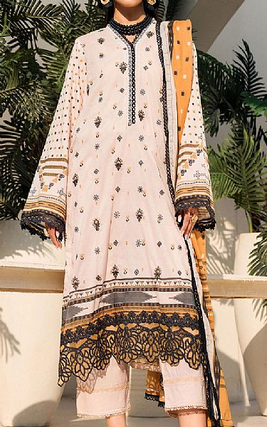 Motifz Ivory Lawn Suit | Pakistani Lawn Dress in USA- Image 1
