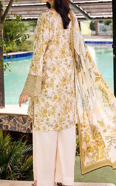 Motifz Ivory Lawn Suit | Pakistani Lawn Dress in USA- Image 2
