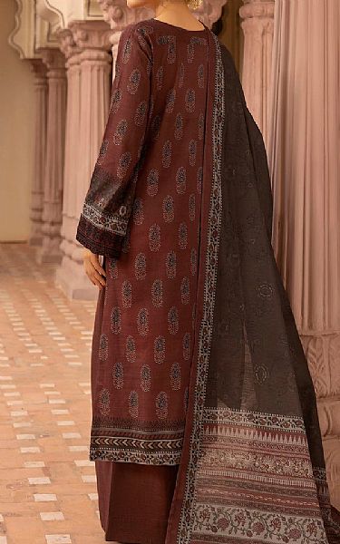 Motifz Sanguine Brown Khaddar Suit | Pakistani Winter Dresses in USA- Image 2