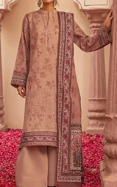 Motifz Burning Sand Khaddar Suit | Pakistani Winter Dresses in USA- Image 1