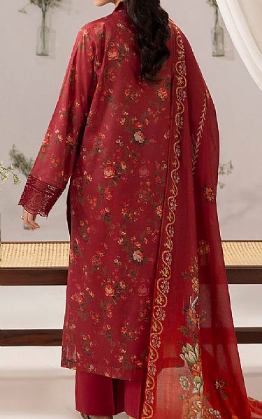 Motifz Wine Red Lawn Suit | Pakistani Lawn Dress in USA- Image 2
