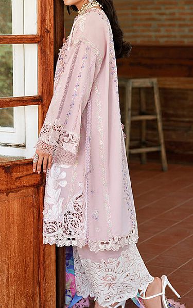 Mushq Pale Pink Lawn Suit | Pakistani Lawn Dress in USA- Image 2