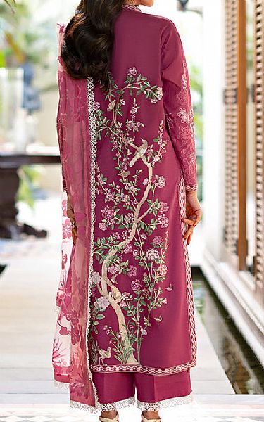 Mushq Raspberry Lawn Suit | Pakistani Lawn Dress in USA- Image 2
