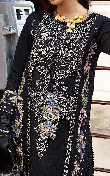 Mushq Black Khaddar Suit | Pakistani Winter Dresses- Image 2