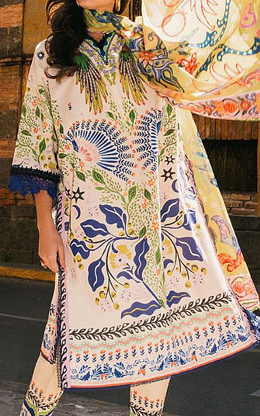 Mushq Multicolor Lawn Suit | Pakistani Lawn Dress in USA- Image 2