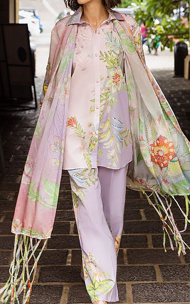 Mushq Lilac Lawn Suit | Pakistani Lawn Dress in USA- Image 1