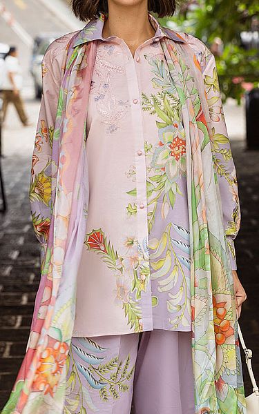 Mushq Lilac Lawn Suit | Pakistani Lawn Dress in USA- Image 2