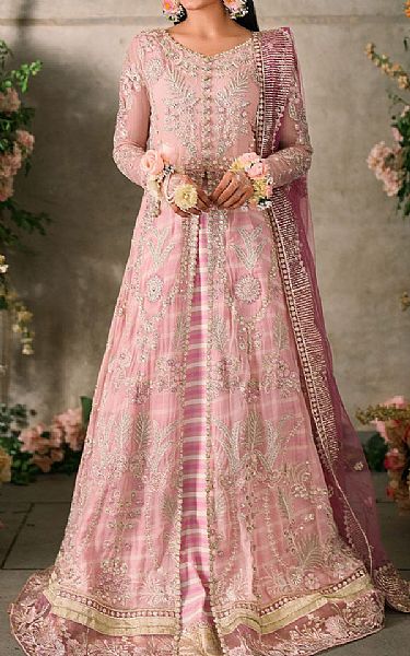 Mushq Pink Chiffon Suit | Pakistani Embroidered Chiffon Dresses USA- Image 1
