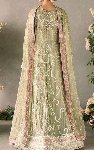 Mushq Pistachio Green Chiffon Suit | Pakistani Embroidered Chiffon Dresses USA- Image 2