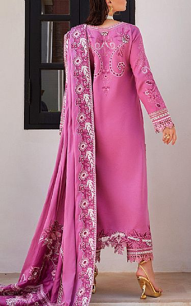 Mushq Flamingo Pink Sateen Suit | Pakistani Winter Dresses- Image 2