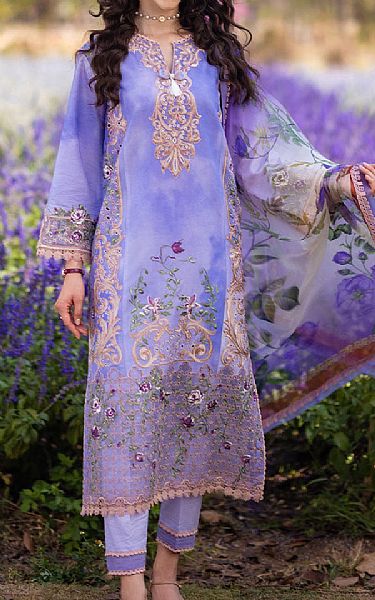 Mushq Chetwode Blue Lawn Suit | Pakistani Lawn Suits- Image 1