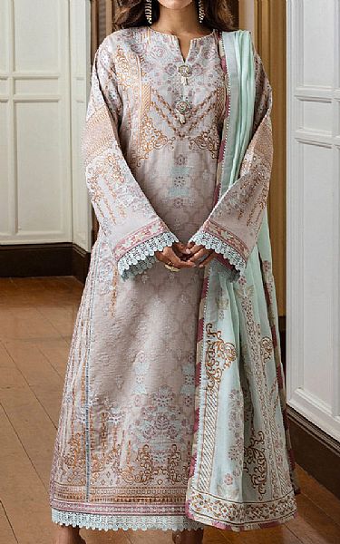 Mushq Languid Lavender Lawn Suit | Pakistani Lawn Dress in USA- Image 1