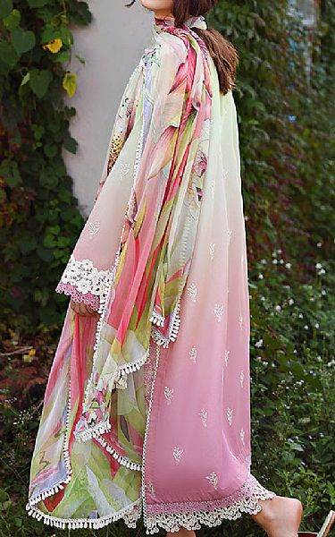 Mushq Pink/Sea Mist Lawn Suit | Pakistani Lawn Dress in USA- Image 2