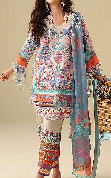 Mushq Multicolor Lawn Suit | Pakistani Lawn Dress in USA- Image 1