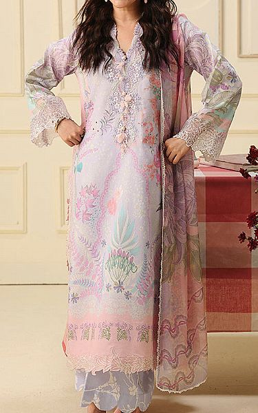 Mushq Lilac Lawn Suit | Pakistani Lawn Dress in USA- Image 1