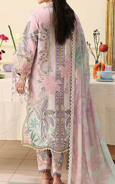 Mushq Ivory/Pink Lawn Suit | Pakistani Lawn Dress in USA- Image 2