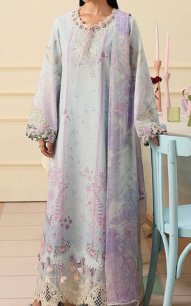 Mushq Baby Blue Lawn Suit | Pakistani Lawn Dress in USA- Image 1