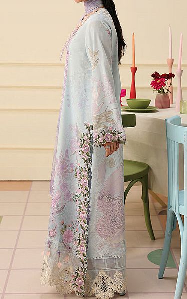 Mushq Baby Blue Lawn Suit | Pakistani Lawn Dress in USA- Image 2