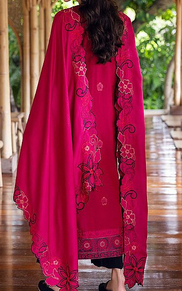 Mushq Crimson Karandi Suit | Pakistani Winter Dresses in USA- Image 2