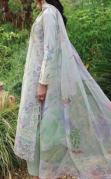 Mushq Mint Green Lawn Suit | Pakistani Lawn Dress in USA- Image 2