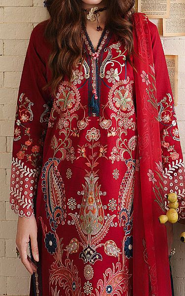 Mushq Scarlet Lawn Suit | Pakistani Lawn Dress in USA- Image 2